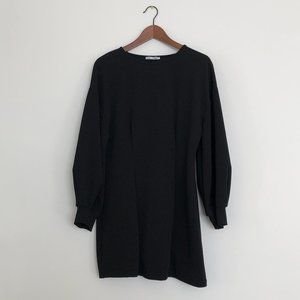 Zara - Black Puff Sleeve Dress